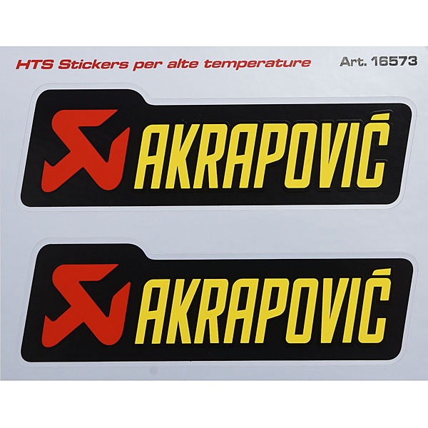 AKRAPOVICマフラー用耐熱ステッカー