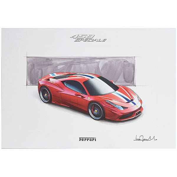 Ferrari Genuine 458 Speciale Lithograph for VIP Guest