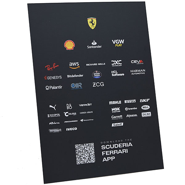 Scuderia Ferrari 2023 Drivers Card -Carlos Sainz Signed-