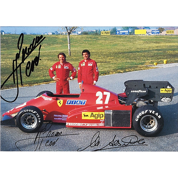 Rene Arnoux Signed Drivers Card