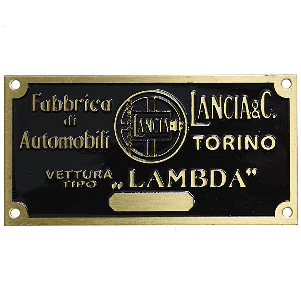 Lancia Lambda chassis plate