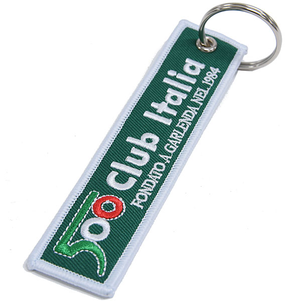 FIAT 500 CLUB ITALIA Official Ribbon Key Ring