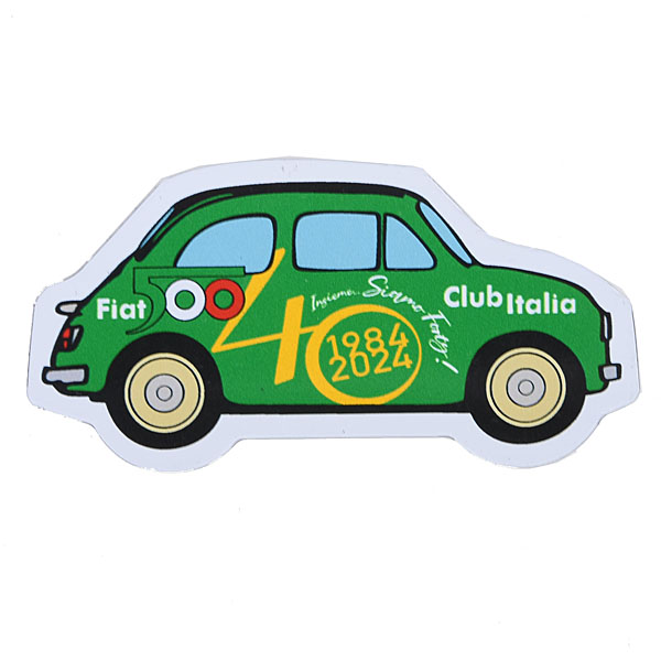 FIAT 500 CLUB ITALIA Official 40th Anniversary Magnet