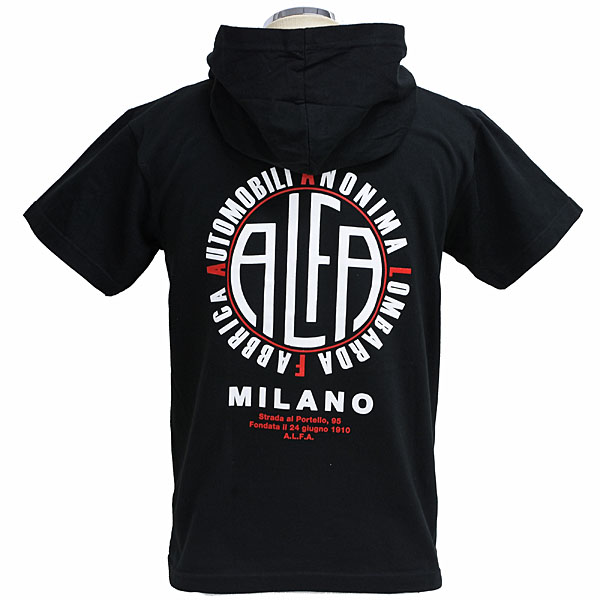 A.L.F.A. MILANO Hoodie T-Shirts (BLACK)