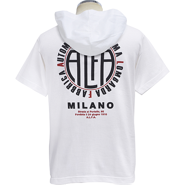 A.L.F.A. MILANO Hoodie T-Shirts (White)