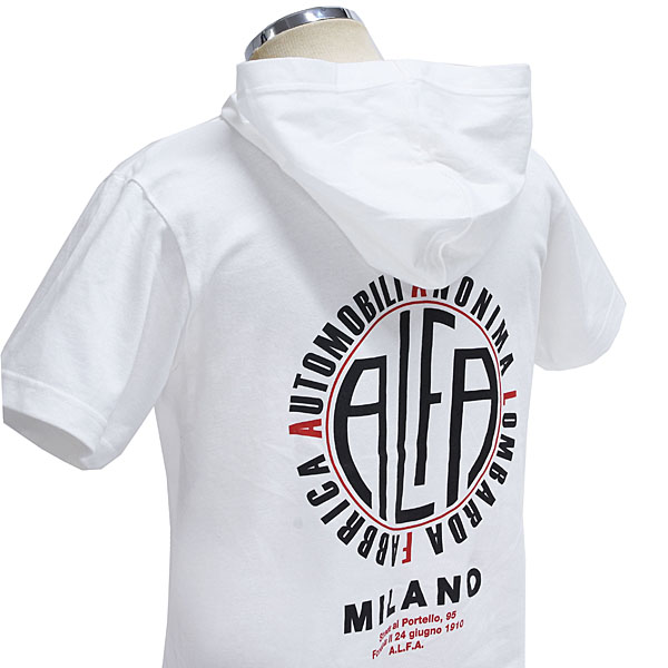 A.L.F.A. MILANO Hoodie T-Shirts (White)