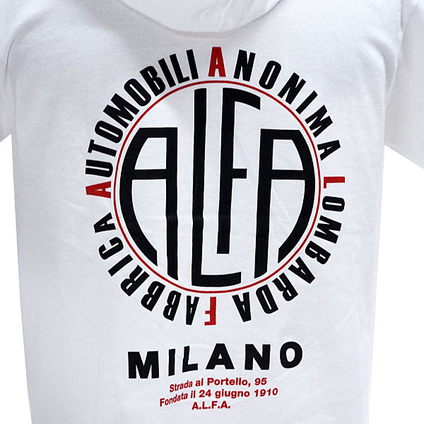 A.L.F.A. MILANO Hoodie T-Shirts (White)