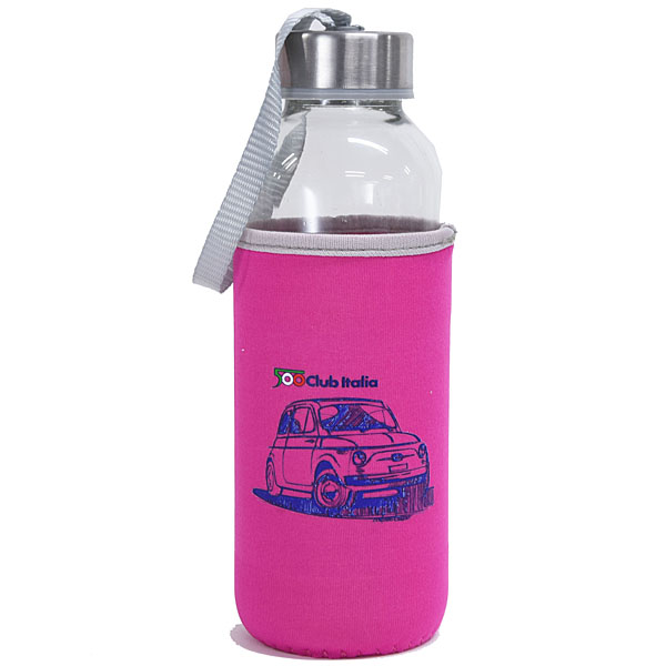 FIAT 500 CLUB ITALIA Glass Bottle