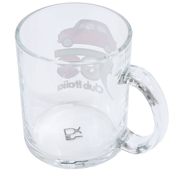 FIAT 500 CLUB ITALIA Official Glass Mug Cup