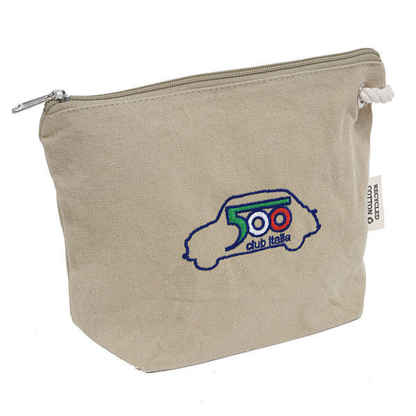 FIAT 500 CLUB ITALIA Official Recycle Cotton Pouch