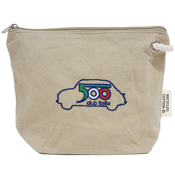 FIAT 500 CLUB ITALIA Official Recycle Cotton Pouch