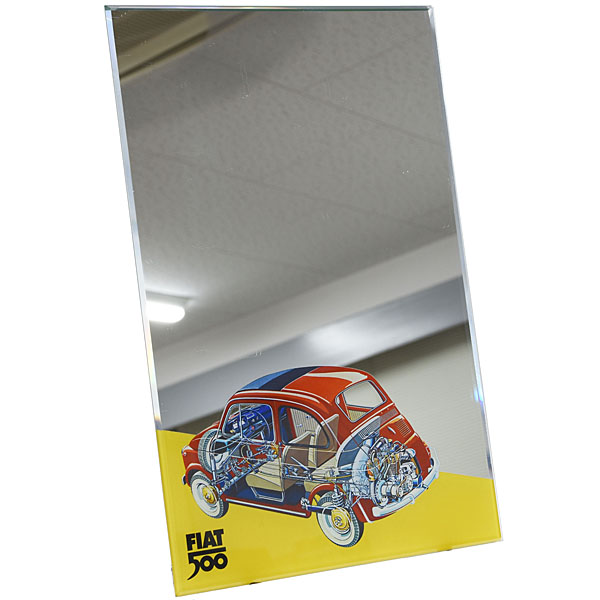 FIAT Official Nuova 500 Wall  Mirror (Vertical)