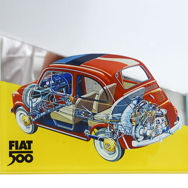 FIAT Official Nuova 500 Wall  Mirror (Vertical)