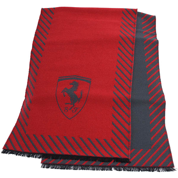 Ferrari Genuine Bicolor Wool Scarf