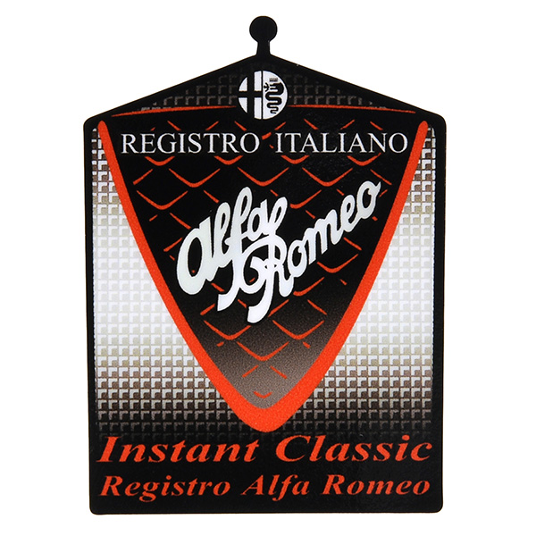 Registro Italiano Alfa Romeo Grill Shaped Sticker (L)