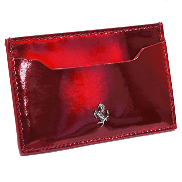 Ferrari Genuine Hypersonic Red Patent Card Case