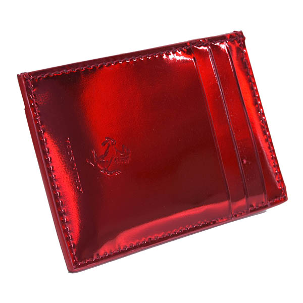 Ferrari Genuine Hypersonic Red Patent Card Case