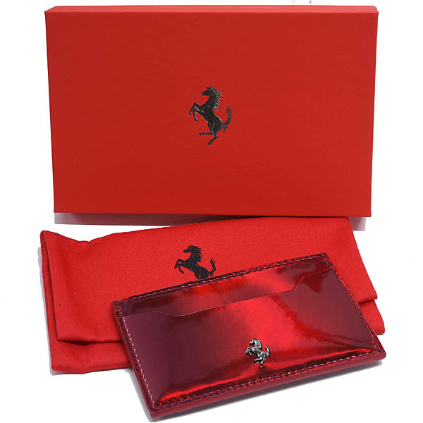 Ferrari Genuine Hypersonic Red Patent Card Case