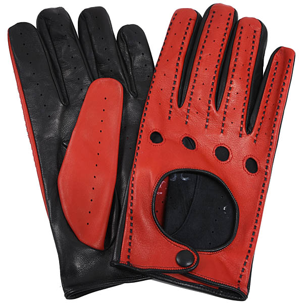 Ferrari Genuine Lambskin Driving Gloves (Red)