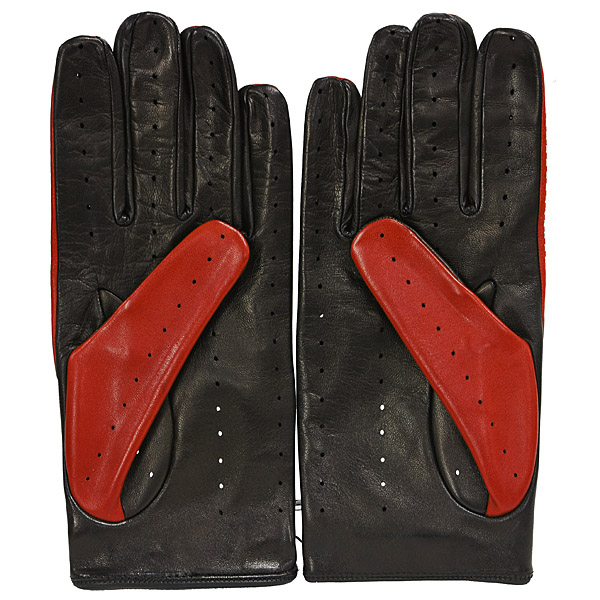 Ferrari Genuine Lambskin Driving Gloves (Red)