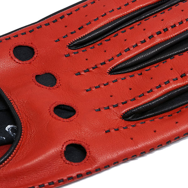 Ferrari Genuine Lambskin Driving Gloves (Red)