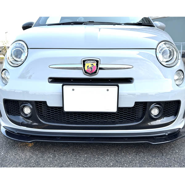 ABARTH500 Front Bumper Garnish by Maestro (Carbon/Color/Unpainted)