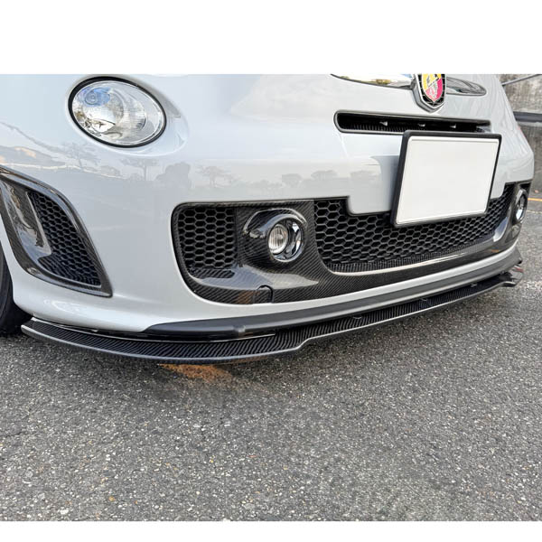 ABARTH500 Front Lip Spoiler by Maestro (Carbon/Color/Unpainted)