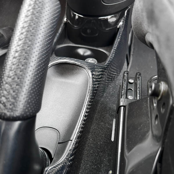 Center Console Cover for ABARTH500 by Maestro (Carbon/Color/Unpainted)