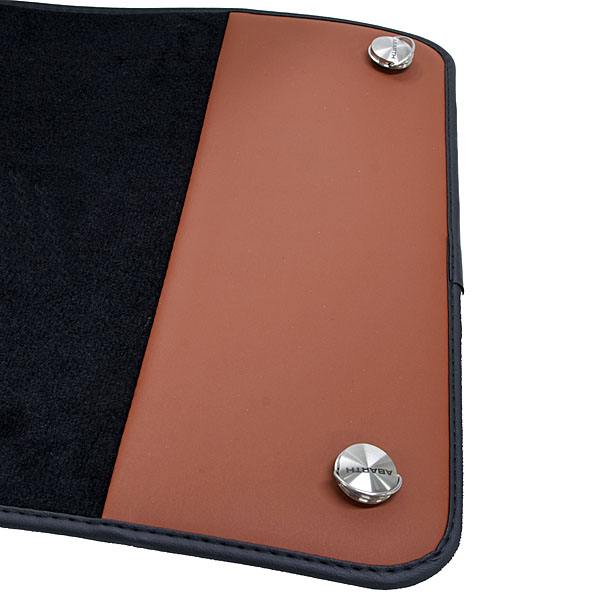 ABARTH Genuine 500/595 Floor Mats Brown (for AT Right-hand Drive Vehicles)