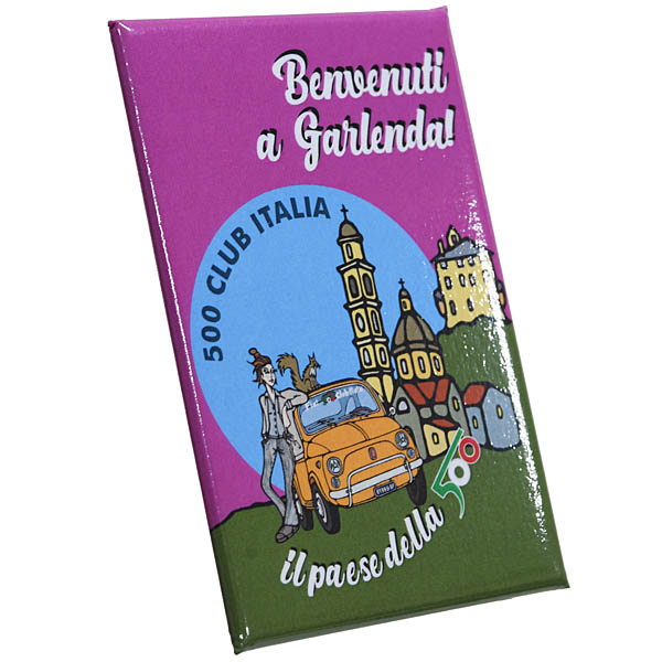 FIAT500 CLUB ITALIA Official Magnet (Benvenuti a Garlenda)
