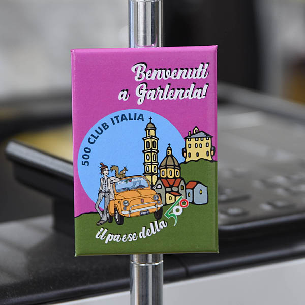 FIAT500 CLUB ITALIA Official Magnet (Benvenuti a Garlenda)