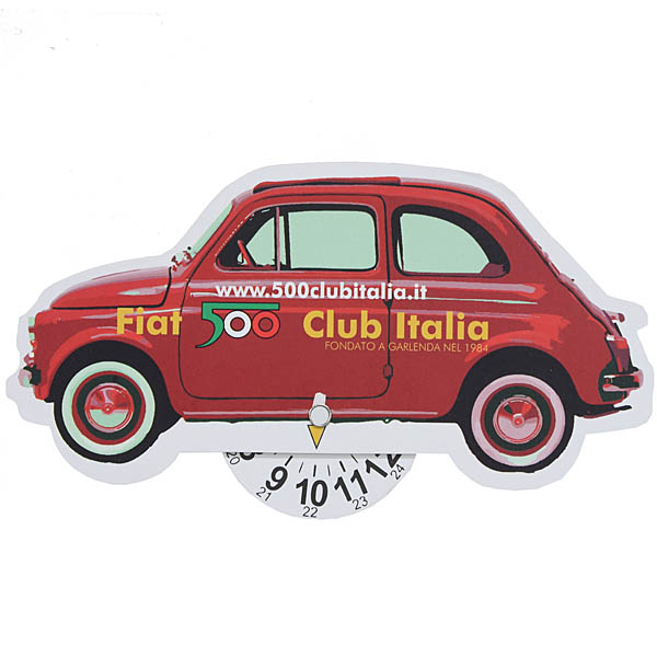 FIAT 500 CLUB ITALIA DISCO ORARIO (Return Plate)