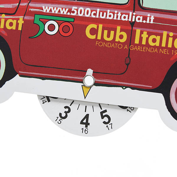 FIAT 500 CLUB ITALIA DISCO ORARIO (Return Plate)