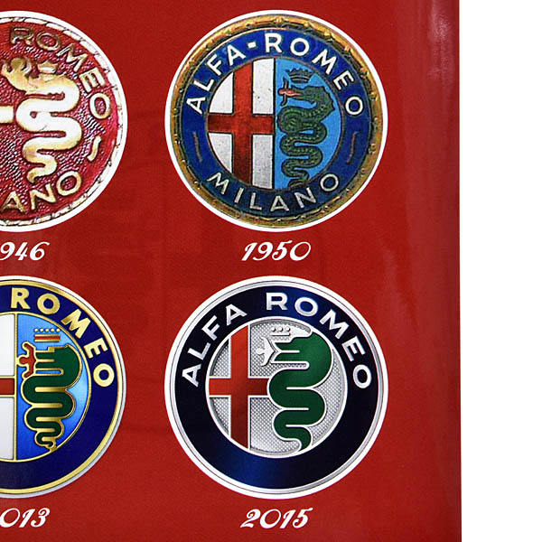 Alfa Romeo Genuine Emblem of Successive Generations Stickers