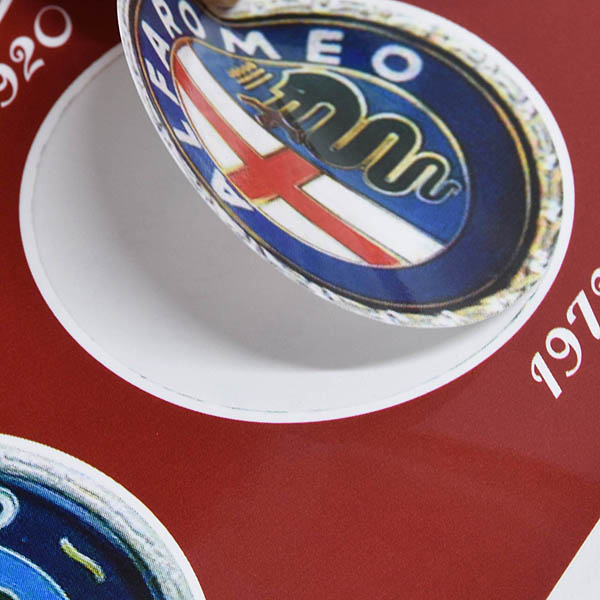 Alfa Romeo Genuine Emblem of Successive Generations Stickers