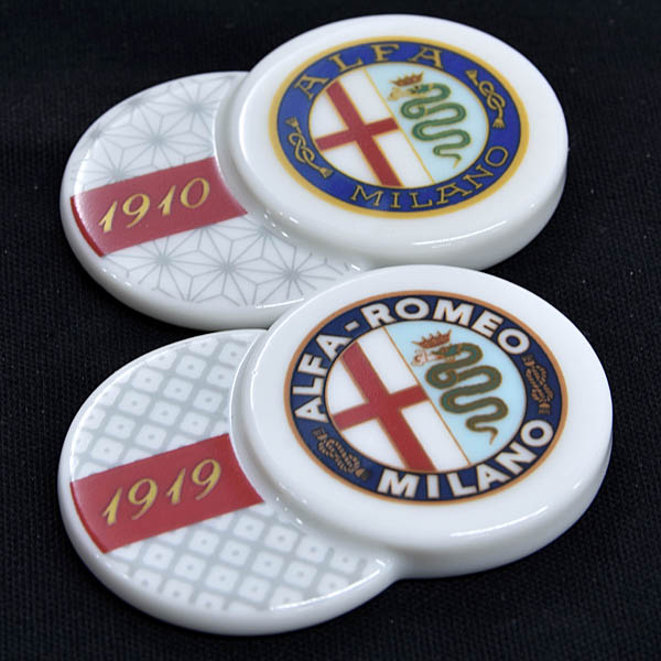 Alfa Romeo Genuine Emblem of Successive Generations Mino Ware Chopstick rest Complete Set