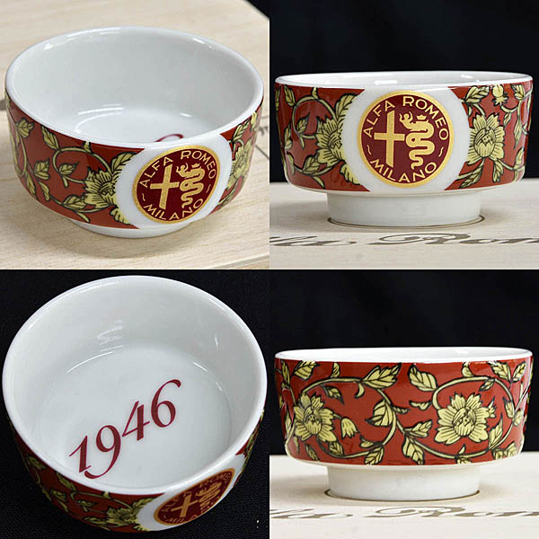 Alfa Romeo Genuine Emblem of Successive Generations Kutani Ware Sake Cup Complete Set