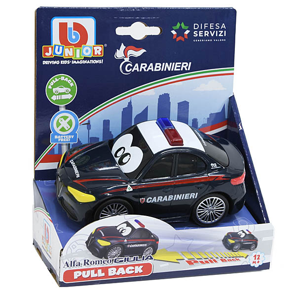 Alfa Romeo GIULIA Carabinieriプルバックトイ