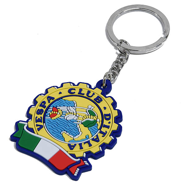 Vespa Club Italia Rubber Keyring