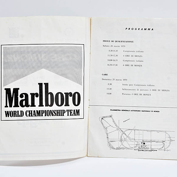 4 Hours of Monza 1979 Program Book