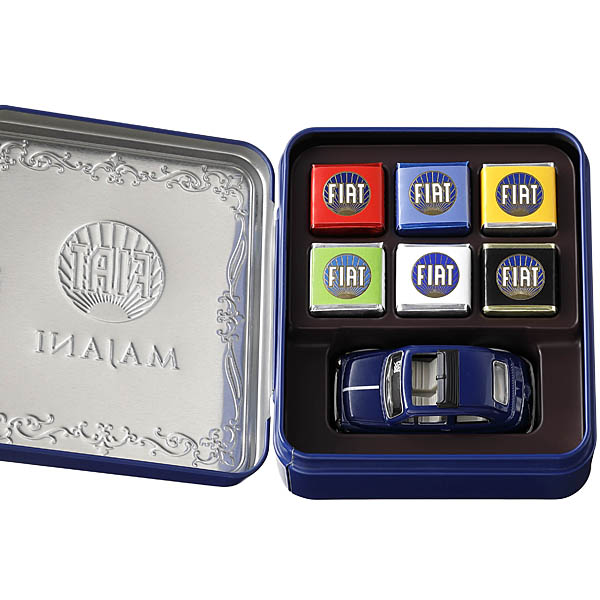 1/43 Scale FIAT Nuova 500 Miniature Model & Chocolate Set by MAJANI