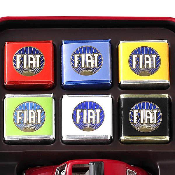 1/43 Scale FIAT Nuova 500 Miniature Model & Chocolate Set by MAJANI