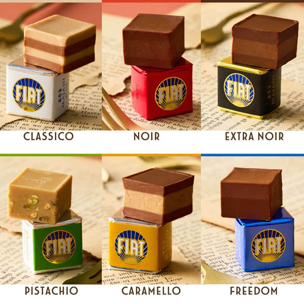 1/43 Scale FIAT Nuova 500 Miniature Model & Chocolate Set by MAJANI