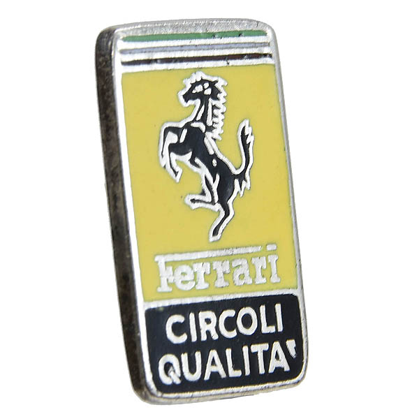 Ferrari CIRCOLI QUALITAシルバーピンバッジby LORIOLI