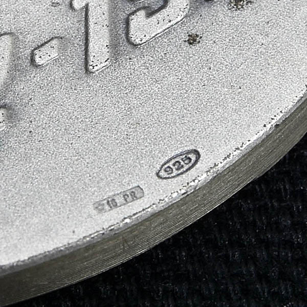 Scuderia Ferrari Silver Medal commemorating the 10th anniversary of the death of Gilles Villeneuve