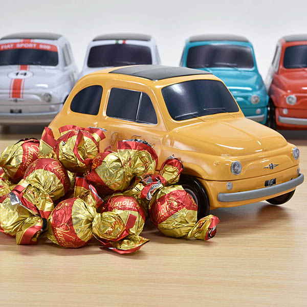 FIAT nuova500-shaped tin of chocolates by VANOIR