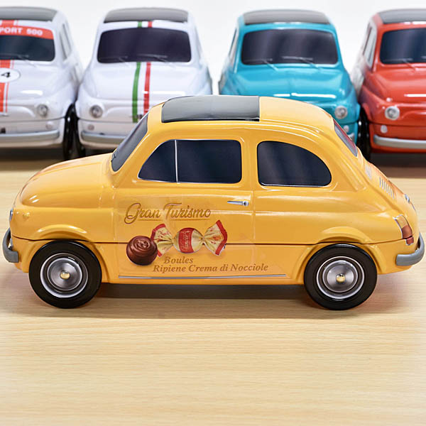 FIAT nuova500-shaped tin of chocolates by VANOIR