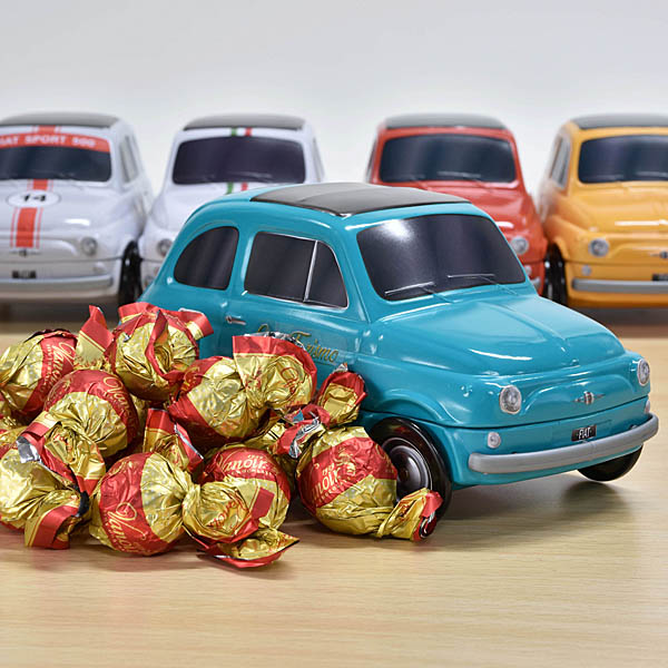 FIAT nuova500-shaped tin of chocolates by VANOIR