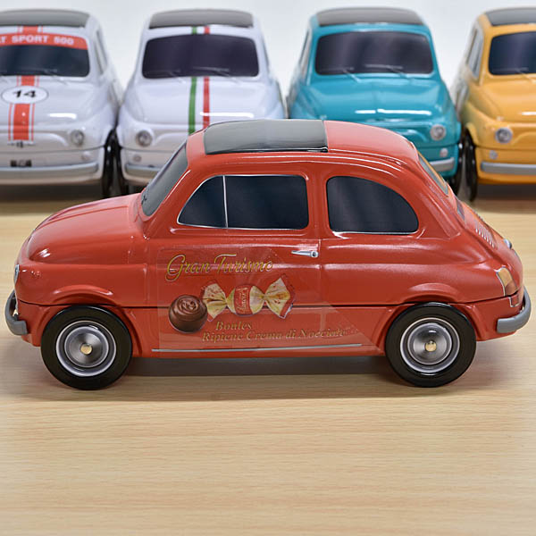 FIAT nuova500-shaped tin of chocolates by VANOIR