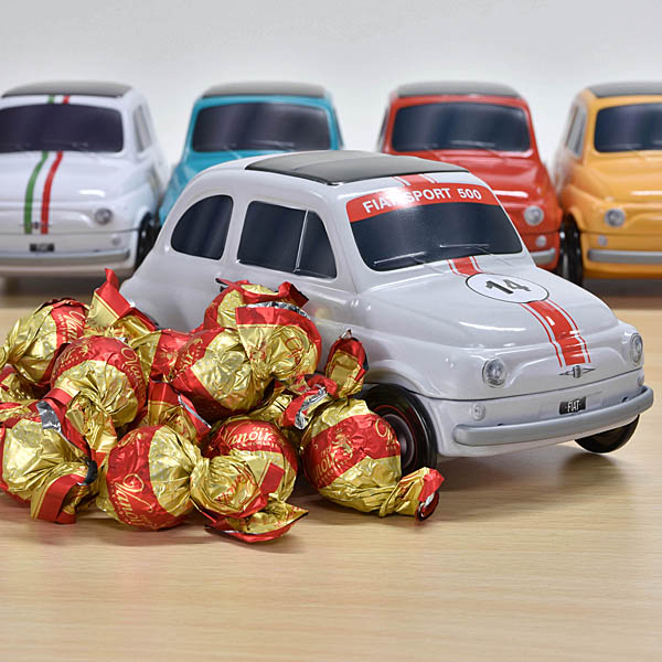 FIAT nuova500-shaped tin of chocolates by VANOIR